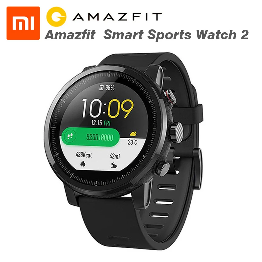 Умные часы Xiaomi Huami Amazfit 2 Stratos Pace с GPS PPG монитор сердечного ритма Firstbeat