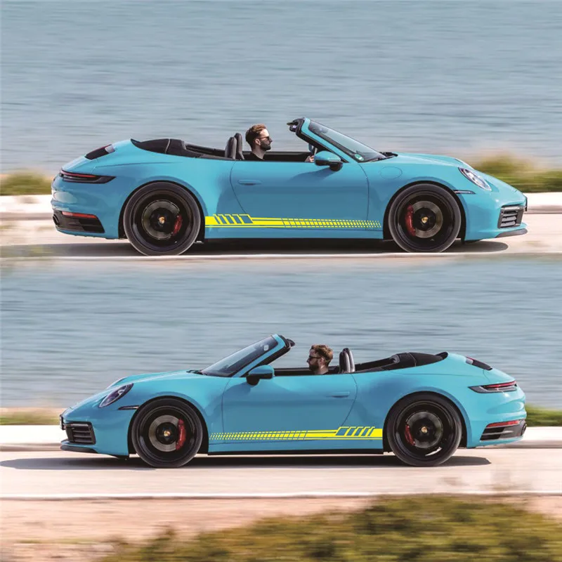2 шт. 190*11 5 см полосатая Автомобильная наклейка Totem Автомобильный кузов гоночная