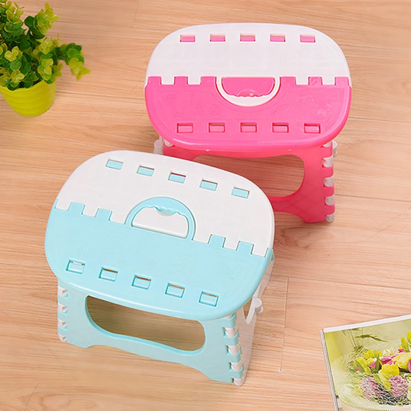 Mini Foldable Children Chairs Folding Chair Portable Outdoor Child Camping Picnic Step Stool Plastic Foldable Mini Seat Chair