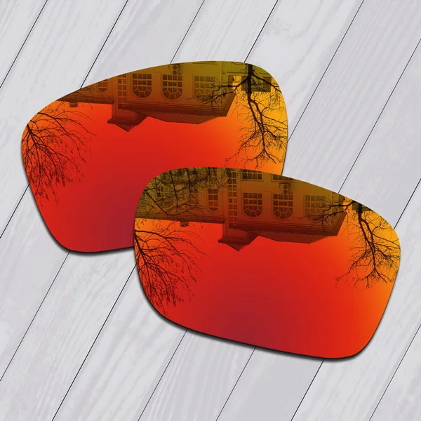 E.O.S поляризованные улучшенные Сменные линзы для солнцезащитных очков Оукли топливных элементов-несколько вариантов - Цвет линз: Fire Red Mirror
