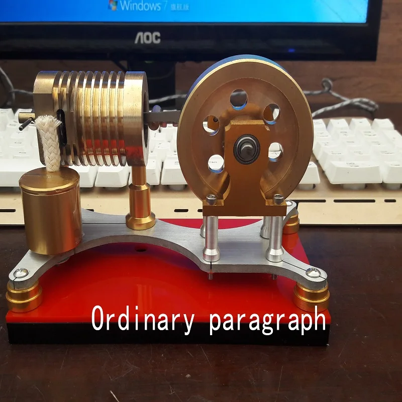 

Suction Stirling Model, Full Copper Steam Engine Model