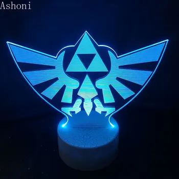 

The Legend of Zelda 3D Table Lamp Baby Touch Control 7 Color Changing Acrylic Night Light USB Decorative Kids Christmas Gifts