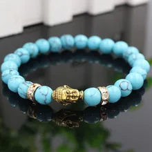 FAITHEASY натуральный зеленый браслет из бисера сплав транспорт Высокая буддизм бусины в виде голов энергии браслеты с орнаментами