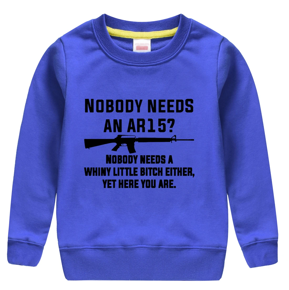 NOBOOY NEEDS AN AR 15 ?Pattern printed 2018 new winter autumn 100% cotton sweatshirt baby boy clothing keeping warm of clothes | Детская