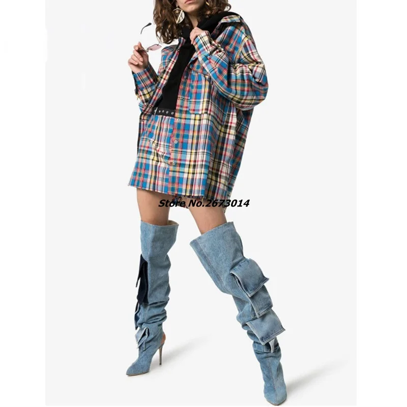 pointed toe over the knee boots