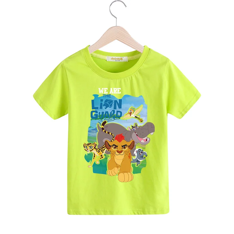 

Children Cartoon The Lion Guard T-shirt For Boy Girls 9 Colors Tee Tops Clothes Kids Summer Short Sleeves Tshirt For Baby TX027