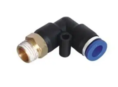 Pneumatic Male Elbow Connector Air Push In Fitting Tube OD 1/2" X NPT 1/2" 5pcs 