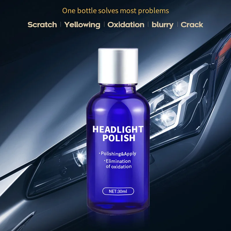 

Fluid Car headlight repairer Set Motorcycles 30ml Polishing Fuzzy Scratches Protection Supplies Parts