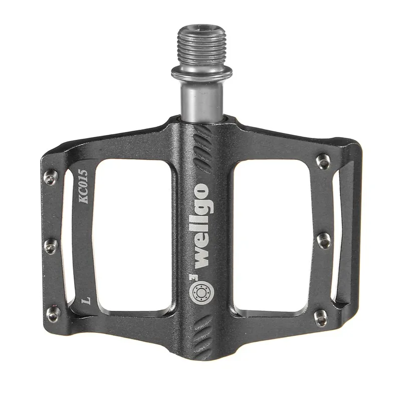 Оригинальные веллго KC015 алюминиевые ЧПУ MTB велосипедные Педали Спорт на открытом воздухе горный велосипед Сверхлегкий подшипник педаль детали велосипеда 3 вида цветов - Цвет: grey