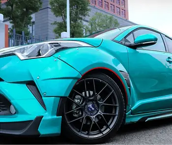 

12pcs/Set PP For Car Wheel Arch Eyebrow Stripe Car Fender Wheel Wide Body Cover For Toyota CHR 2017 2018 2019 2020