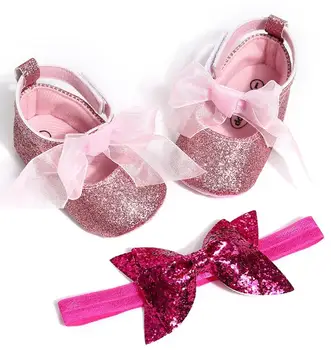 

2020 New Arrival Baby Shoes butterfly & Bling Cloth Female Girls Toddler Shoes Ballet Princess Newborn Crib Shoes First Walkers