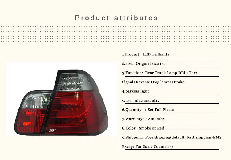 4 шт. автомобильный Стайлинг для BMW E46 задние фонари 2001-2004 для E46 светодиодный задний фонарь+ сигнал поворота+ тормоз+ обратный светодиодный свет