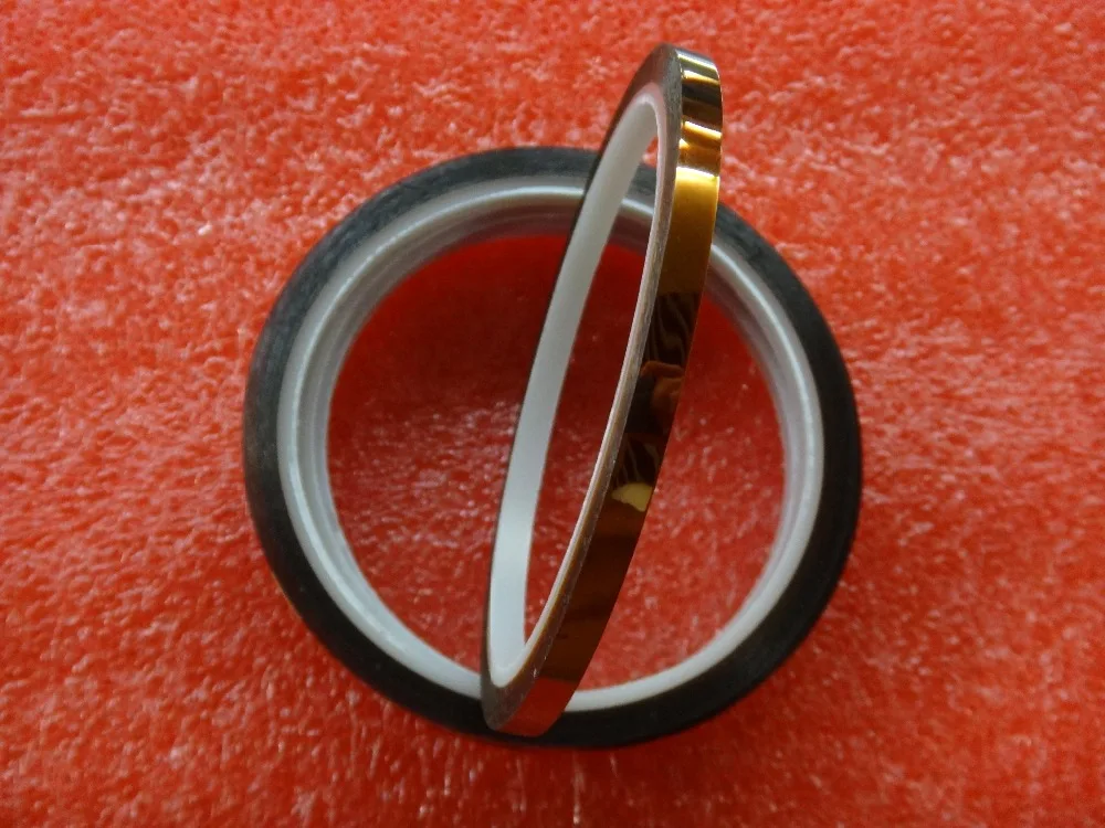 

Free Shipping 20PCS 5MMX33M 108 feet Heat Resistant Tape High Temperature Adhesive Insulation Kapton Tape