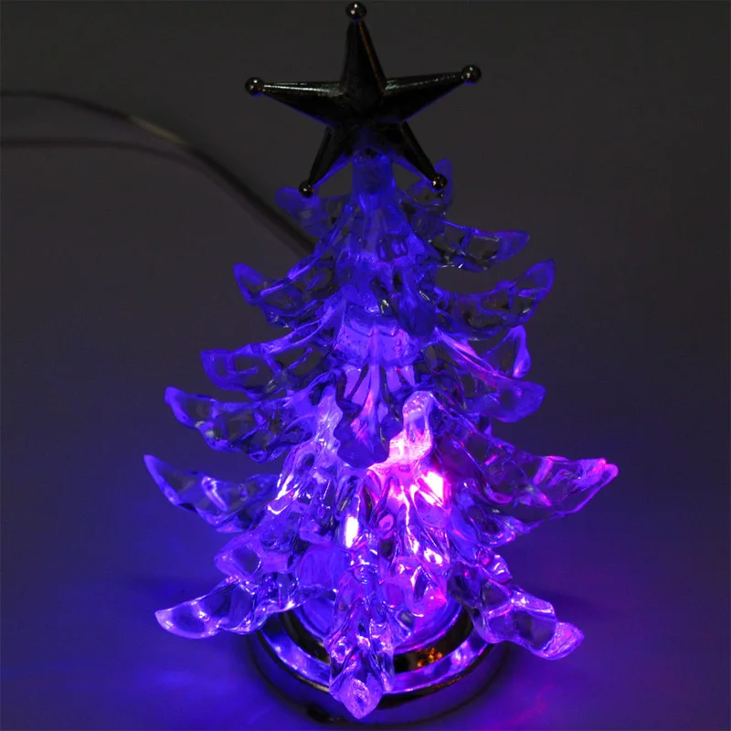 home decor USB christmas tree decorations LED lighting slow RGB light colorful Changing xmas kids merry star toy | Дом и сад