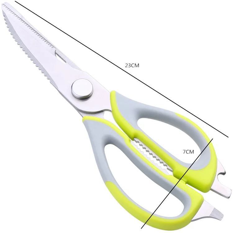 6 в 1 многофункциональная Нержавеющая сталь Кухня ножницы, открывалка/открытые Скорлупа ореха/резки мяса/лома рыбьей чешуи Кухня расходные материалы