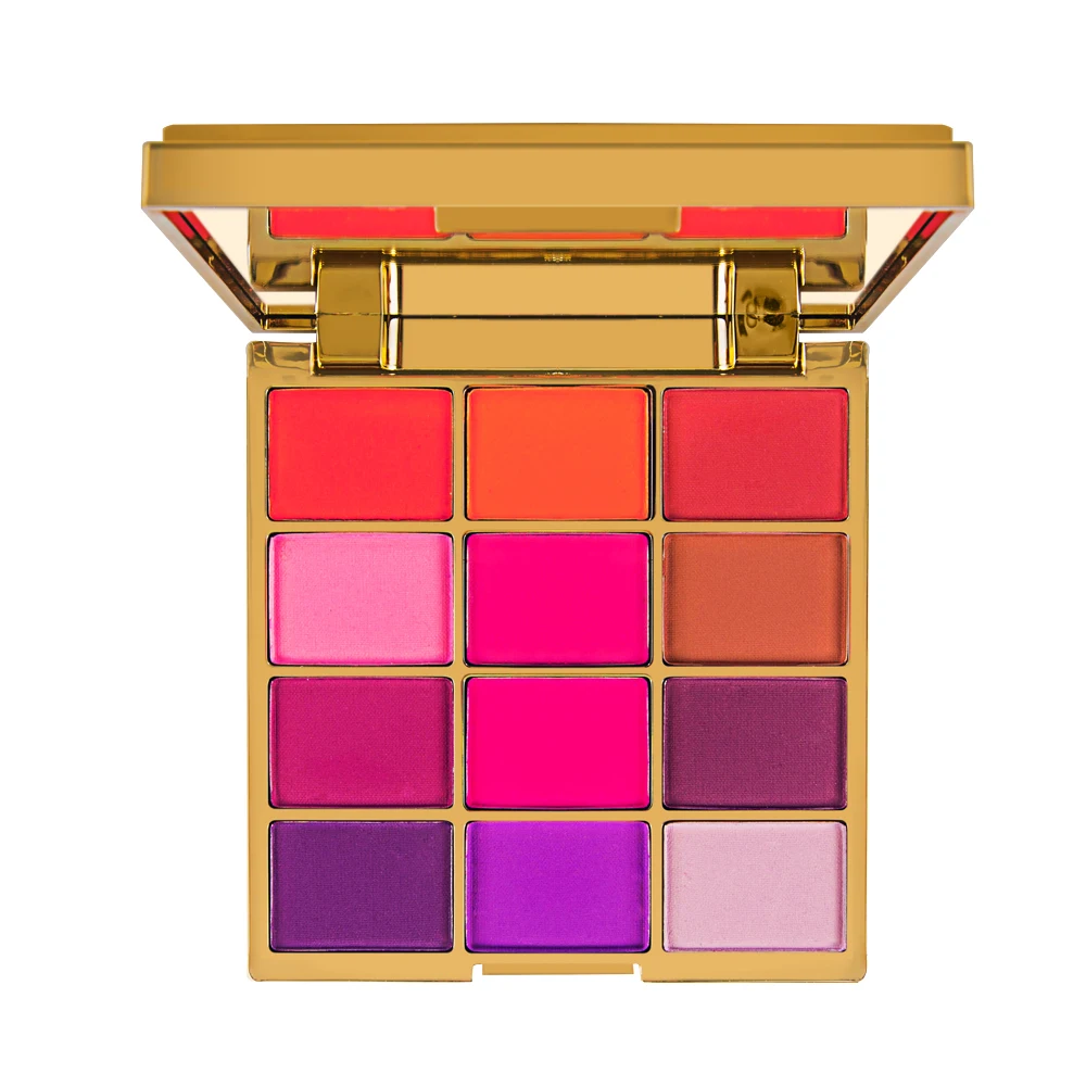 Glitter Eyeshadow 12 Colors Pigment Quicksand Eye Shadow Palette Waterproof Easy to Wear Shimmer Make up Private Label Cosmetics