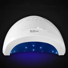 24/48 W Регулируемая УФ-Светодиодный лампа письма для маникюра сушки гель Лаки светодиодный клей солнечного света-Blaken 24 светодиодный s Белый свет