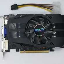 Используется, ASUS HD7770-FMLII-1GD5 128 бит DDR5 игровой Настольный ПК видеокарта, Протестировано
