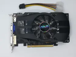 Используется, ASUS HD7770-FMLII-1GD5 128bit DDR5 игровых настольных ПК Графика карты, 100% тестирование хорошо