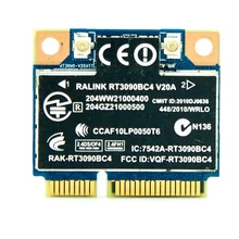 SSEA карты для Ralink RT3090 RT3090BC4 802.11bgn Половина MINI PCI-E WI-FI Беспроводной Bluetooth 3,0 300 Мбит/с SPS 602992-001