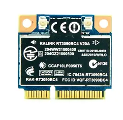 SSEA карты для Ralink RT3090 RT3090BC4 802.11bgn Половина MINI PCI-E WI-FI Беспроводной Bluetooth 3,0 300 Мбит/с SPS 602992-001