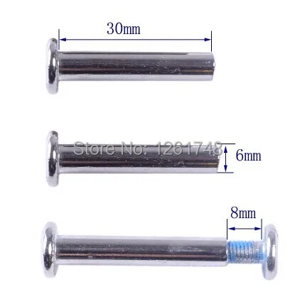 

10PCS Free shipping! Skates screws, Roller skates wearing nail, luggage screws, 6x30mm / 6x36mm / 8x28mm / 8x38mm