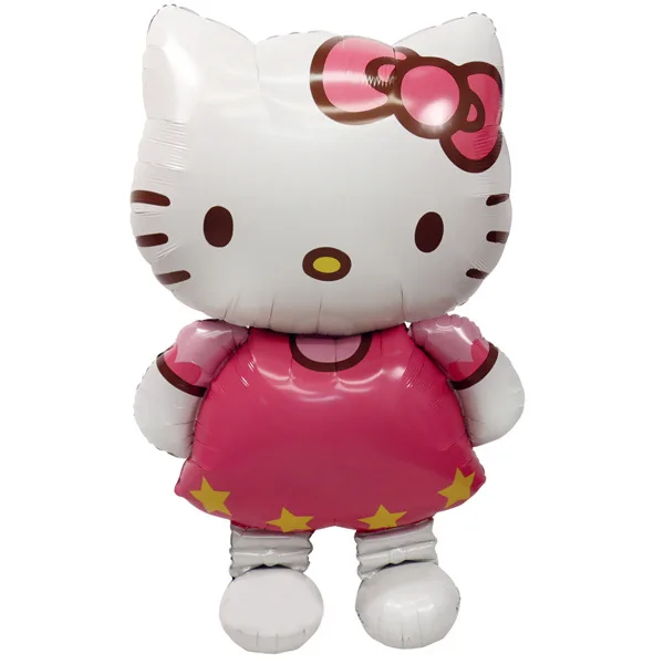 Wholesale 116*68cm Large Size Hello Kitty Cat Foil Balloon Wedding Birthday Party Decoration Inflatable Air Balloon50pcs