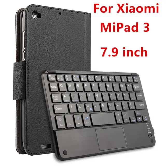 Best Price Case For Xiaomi Mi Pad 3 Mipad3 Protective Wireless Bluetooth keyboard Smart cover Leather Tablet mipad 3 2 7.9" PU Protector 