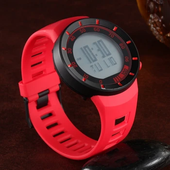 

OHSEN Digital LED outdoor Sports Watches men women Stopwatch 50M Waterproof Red fashion silicone watch clocks relogio masculino