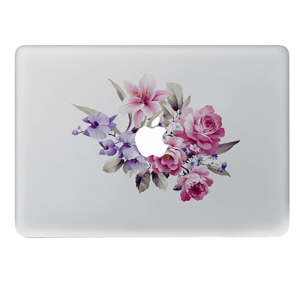 Красивый фиолетовый букет Виниловая наклейка для ноутбука Наклейка на ноутбук наклейка для DIY Macbook Pro Air 11 13 15 дюймов кожа для ноутбука