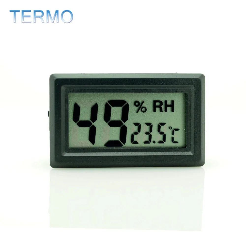 

Mini Digital LCD Temperature Humidity Indoor Room Humidity Meter Thermometer Hygrometer Temperature Sensor Humidity Black