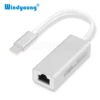 Type C to RJ45 Lan Adapter USB C to Ethernet Adapter 10/100Mbps USB Type-C Network Card USB C to Ethernet for MacBook Chromebook 1