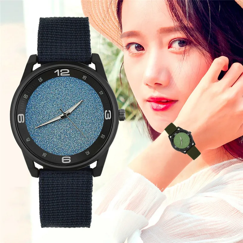 

Simple Style Fashion Casual Women's Watch Quartz Watch Nylon Strap Watches canvas Women Watches Bracelet Ladied #4a9#FN