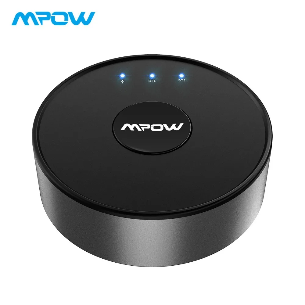 

Mpow 261A Bluetooth 5.0 Transmitter Real APTX/APTX HD/APTX LL Wireless Audio Adapter Dual Connections Bluetooth Adapter For TV