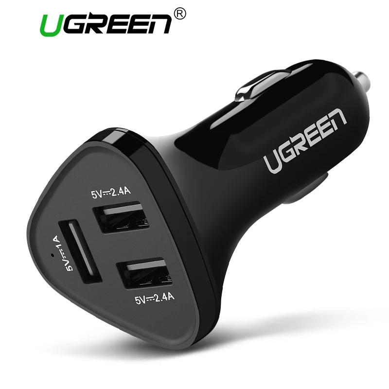 Buy Ugreen Universal Car Charger 3 Ports USB Car
