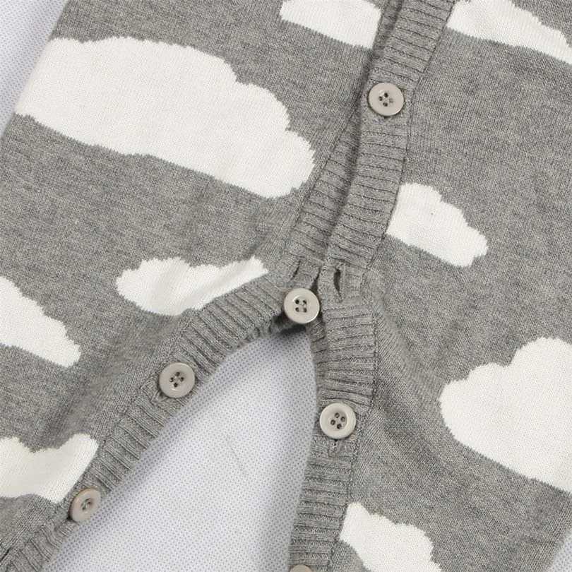 2019 Otoño e Invierno mameluco de bebé niño niña ropa de dibujos animados de las nubes de lluvia bebé recién nacido niños Bobo Bebe mono 0 -24 m 2019 Otoño e Invierno mameluco de bebé niño niña ropa de dibujos animados de las nubes de lluvia bebé recién nacido niños Bobo Bebe mono 0 -24 m
