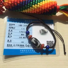 Vajrauana qualtiched Тибетский дзи жемчуг зуб тигра узор натуральный камень ляпис-лазурь веревка браслет для мужчин и женщин