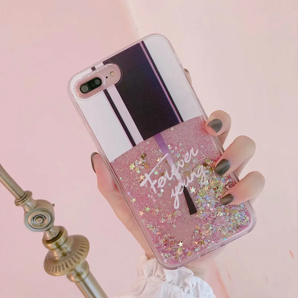 iphone 8 cardholder cases HereCase  Nail enamel Dynamic Liquid Case for iPhone X 3D Bling Soft Silicone TPU Cover for iPhone 6 6S 7 8 Plus for 10 Iphone X iphone 8 plus silicone case