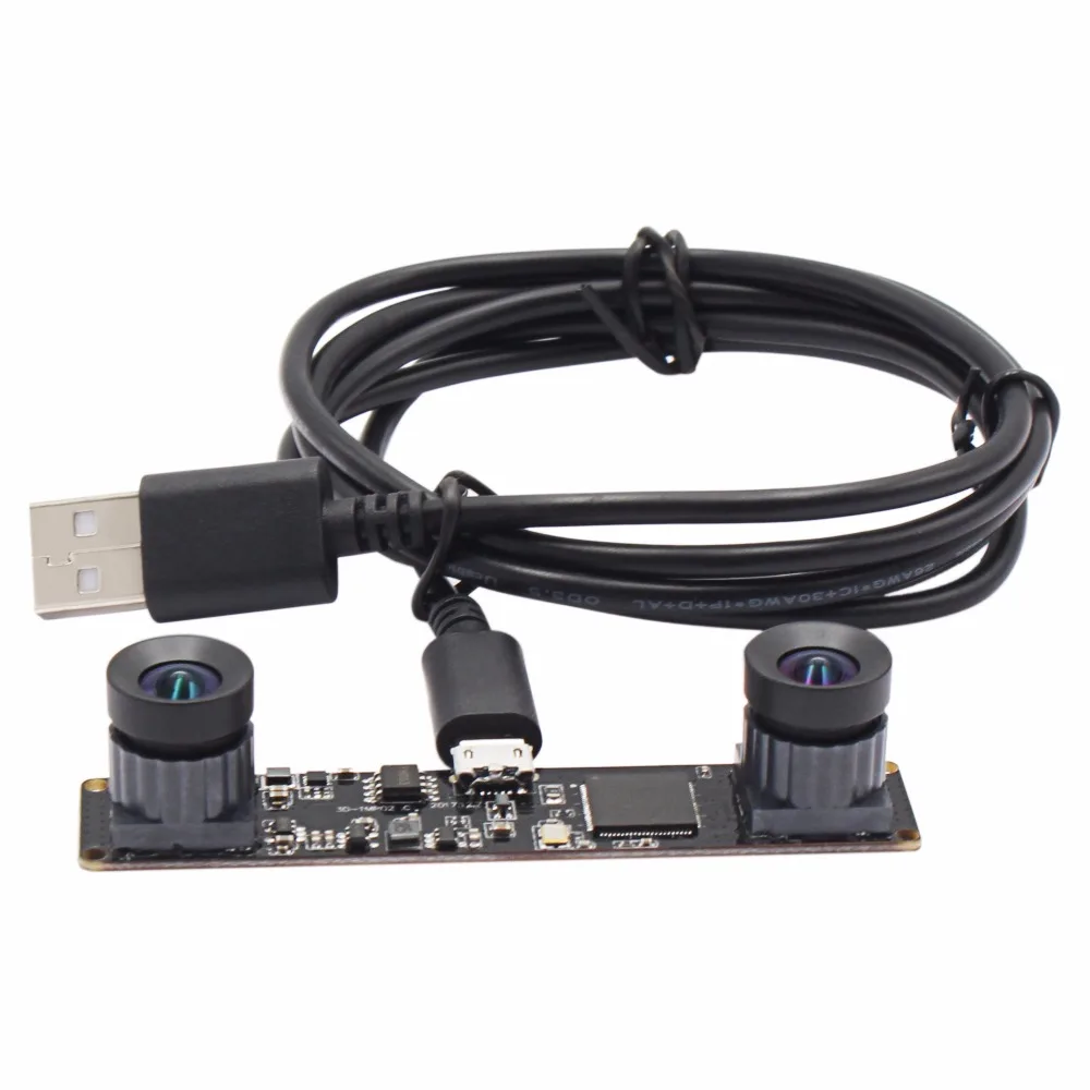 

Synchronization Camera module USB 960P MJPEG 2560X960 USB2.0 OTG Dual lens Stereo Webcam OV9750 for Windows Linux Android Mac