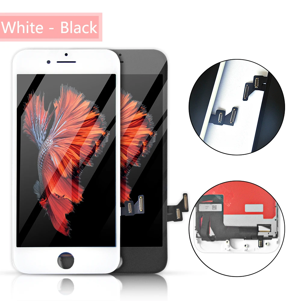 Display Lcd Aaa ++ Per Iphone 7 7Plus Sostituzione Touch Screen Lcd Per Iphone 7 7Plus No Dead Pixel + Vetro Temperato + Strumenti
