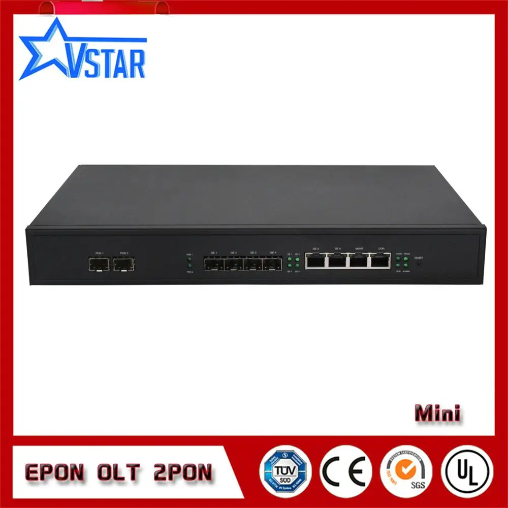 1U 2Pon Olt Gepon Mini 2 порта Epon Olt