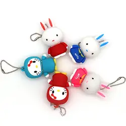 Высокое качество мультфильм кролик Usb флеш-накопитель 4 ГБ 8 ГБ 16 ГБ 32 ГБ 64 ГБ флеш-накопитель милый кот Usb2.0 диск подарок