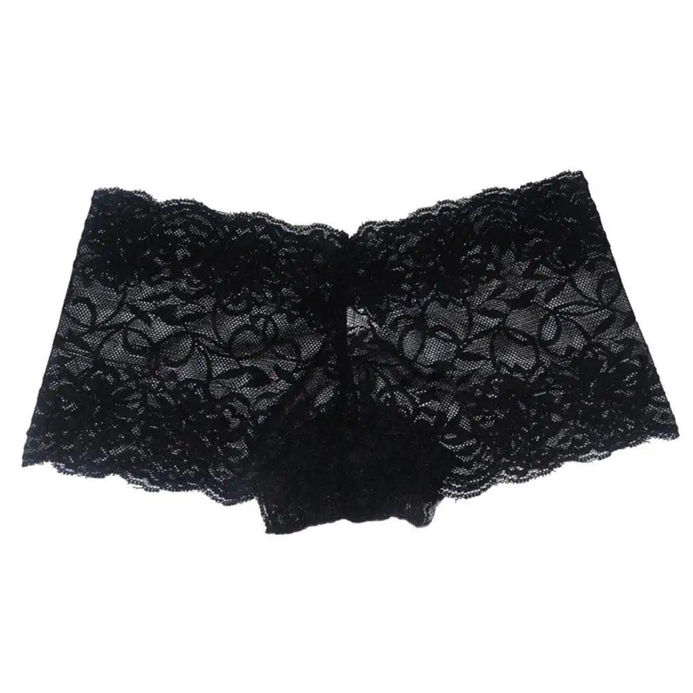Cheap Summer Thin Lace Panties Underwear Women See through Comfortable Shorts Women Female Intimates Boxers Boyshorts