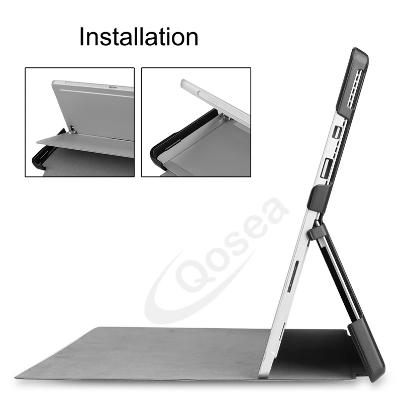 Дешево Умный чехол подставка для microsoft Surface Pro 4 5 6 из искусственной кожи для microsoft Surface Pro 6 5 12,3 , защитный чехол подставка для планшета