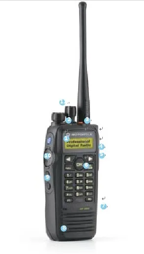 Motorola DMR UHF walkie talkie DP3601/DGP6150/XPR6550/XIR P8268 ручной переговорный с gps аналоговый и цифровой