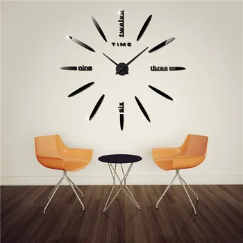 

Modern Creative Large 3D Pointer Wall Clock Home Decor Watch Kitchen Living Room Hanging Clock