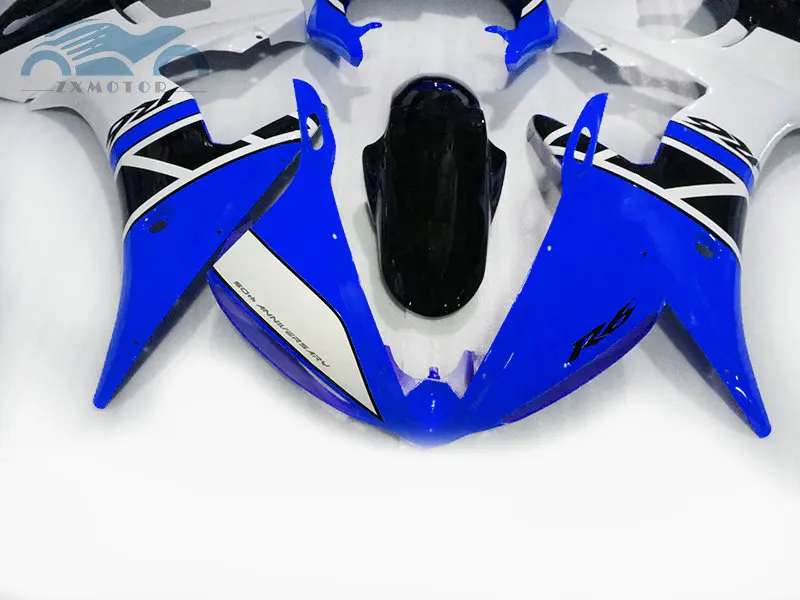 Обновите свой мотоцикл обтекатели комплект для YAMAHA R6 YZFR6 2003-2005 YZF R6 03-05 ABS Пластиковые обтекатели комплекты синий белый черный DF60