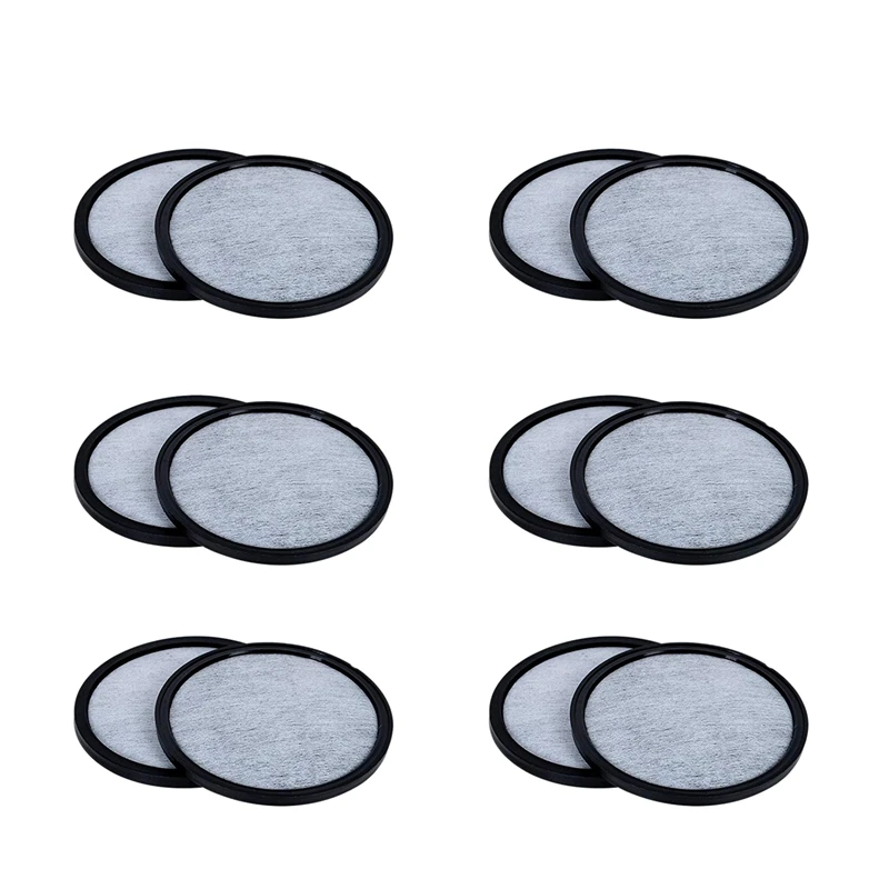 

12-Pack of Compatible Water Filter Discs - Universal Fit Mr Coffee Compatible Filters - Replacement Charcoal Water Filter Disc