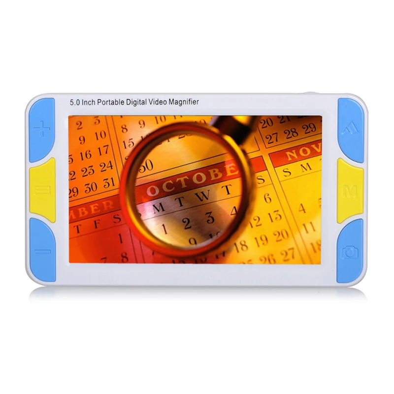 

5" LCD Digital Magnifier HD Video Camera Magnifier 8 LED Electronic Microscope Rechargeable Lithium Battery Reading Aid Loupe
