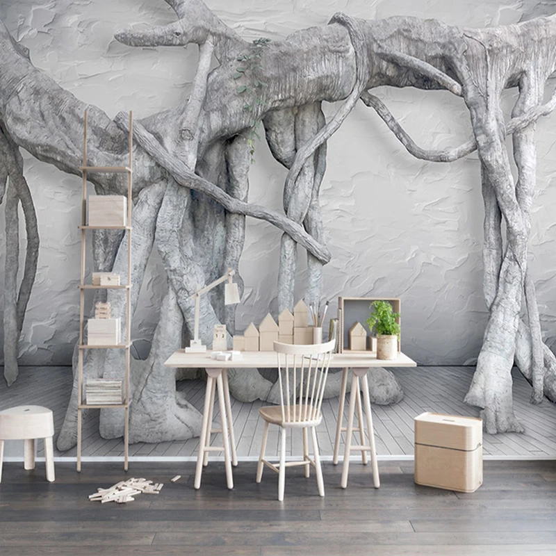 Mural de pared personalizado papel pintado moderno Simple 3D arte